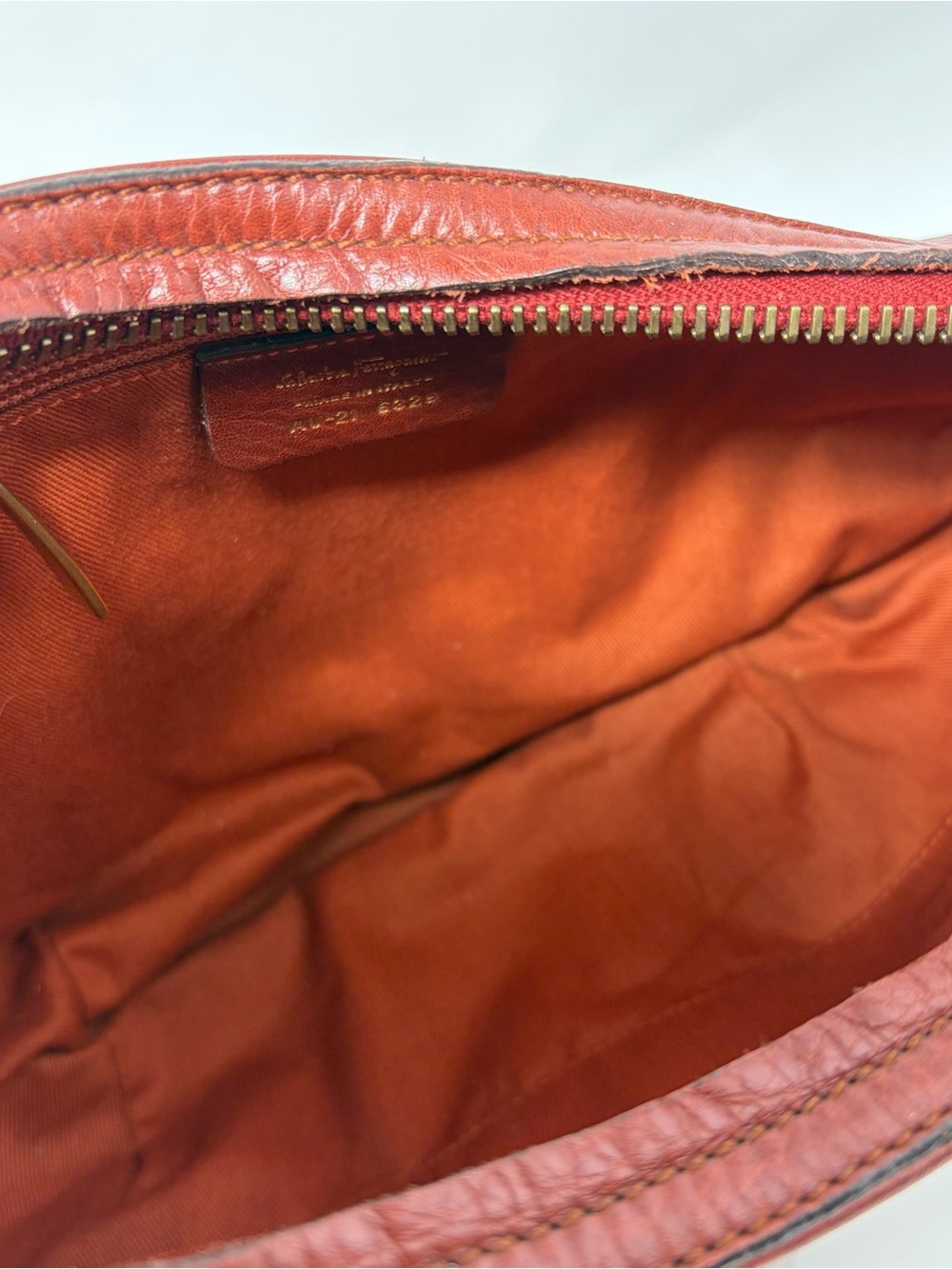 Salvatore Ferragamo Half Moon Gancini Leather Tassel Hobo Bag y2K - Picture 10 of 13